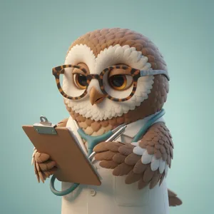 Doc Otis writing on his clipboard